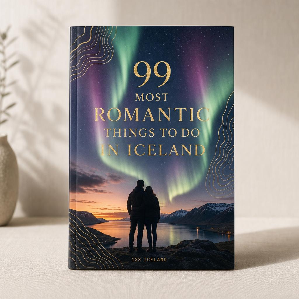 Cover mockup of 99 Most Romantic Things to Do in Iceland